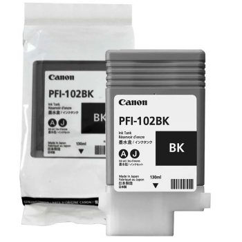 CARTUCHO PLOTTER CANON PFI 102 BK PRETO