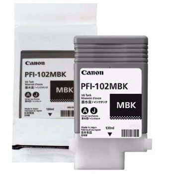 CARTUCHO PLOTTER CANON PFI 102 MBK MATTE BLACK