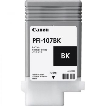 CARTUCHO PLOTTER CANON PFI 107 BK PRETO